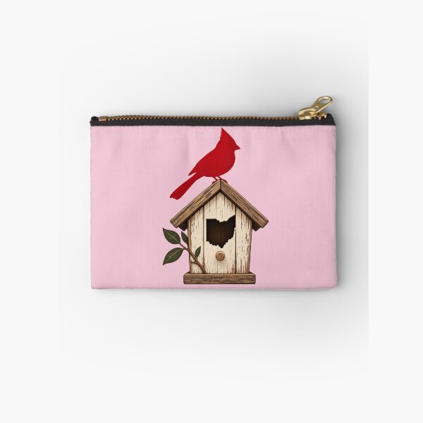 Item preview, Ohio Cardinal Birdhouse Birdwatcher Rustic Gift designed and sold by Corvoria.