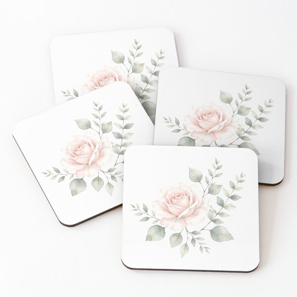 Item preview, Soft Pink Peony Single Watercolor Minimalist Elegant Floral designed and sold by Sofia art shop.
