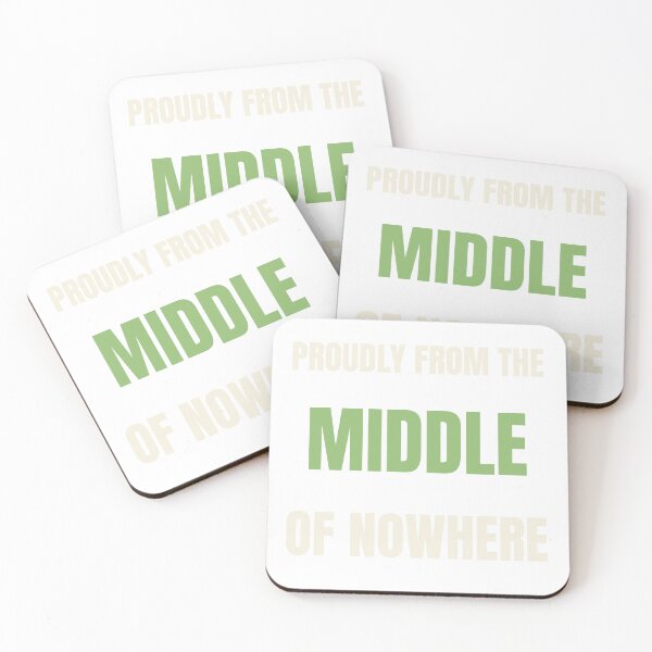 Item preview, Proudly From the Middle of Nowhere — Small Town Rural Pride Design designed and sold by FlyoverCountry.