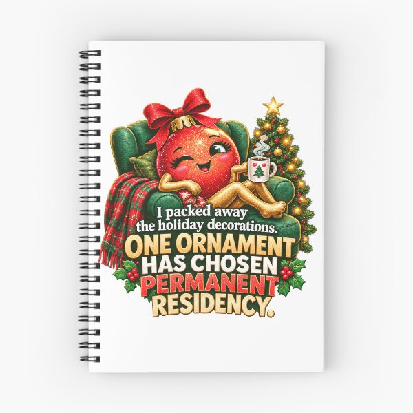 Item preview, Permanent Residency Funny Christmas Holiday Ornament designed and sold by ArtDesignTp.