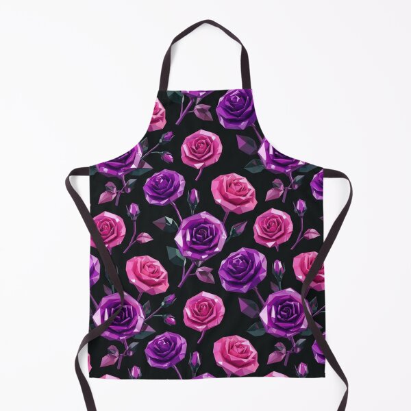 Item preview, Dark Low Poly Rose Garden Pattern designed and sold by Owcomm.