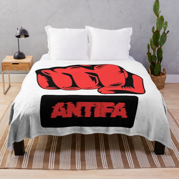 Item preview, Antifa Raised Fist Political Activist Logo designed and sold by WeedHighLife.