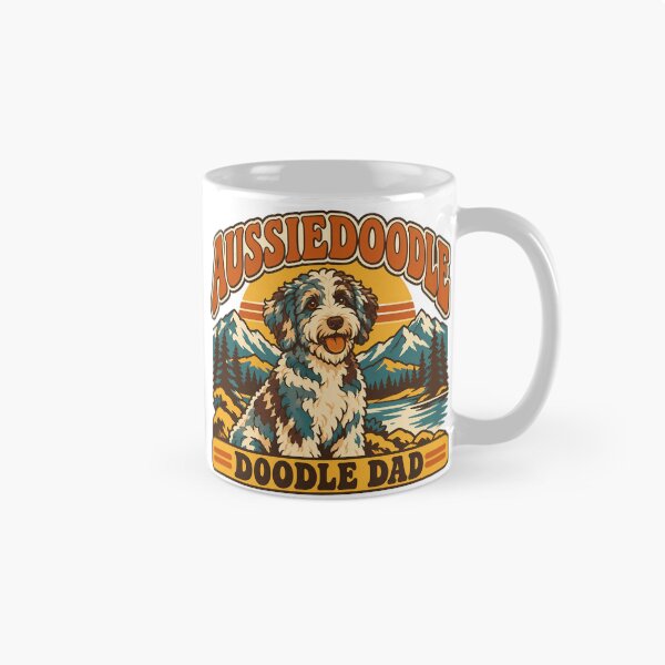 Item preview, Aussiedoodle Gift - Doodle Dad designed and sold by RedRubyBubble.