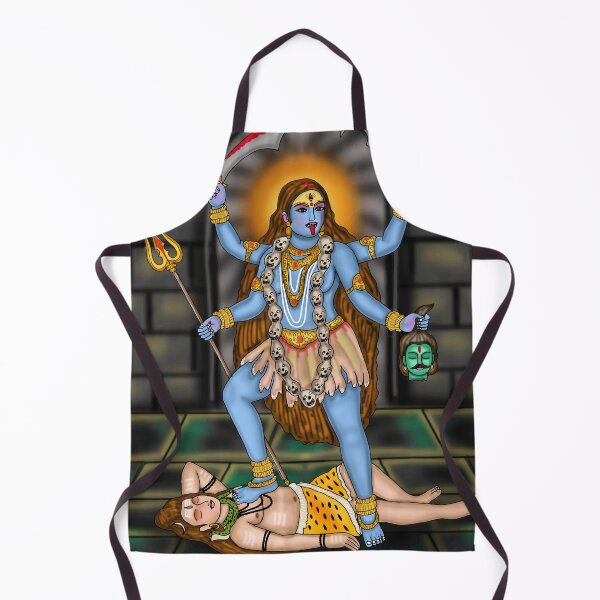 Item preview, Dibujo digital de la diosa Kali | Obra de arte espiritual de la diosa hindú designed and sold by Harshit_Digital_Arts.