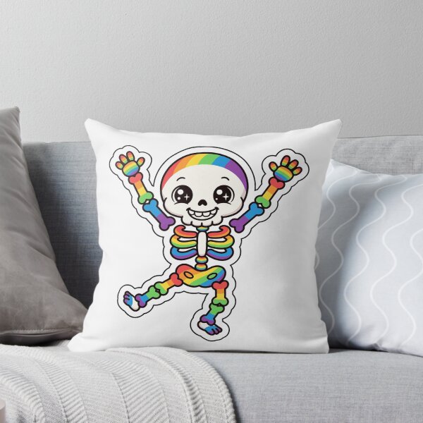 Item preview, Joyful Dancing Rainbow Skeleton designed and sold by StateofQueer.