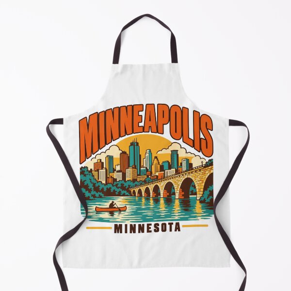 Item preview, Regalo de Minneapolis - Arte de viaje vintage de Minneapolis, Minnesota designed and sold by RedRubyBubble.