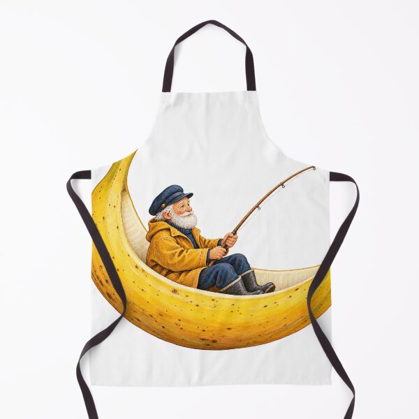 Item preview, Fisherman Sailing a Crescent Banana designed and sold by Drip stamp.