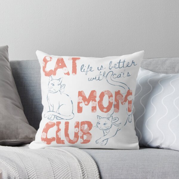 Item preview, Cat Mom Club Floral Coral Letters designed and sold by mareix.