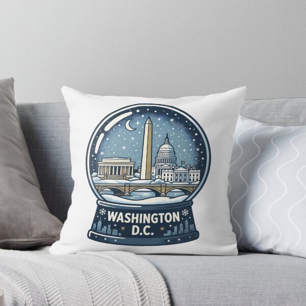 Item preview, Vintage Washington D.C. Snow Globe Travel Badge designed and sold by k3rstman1.