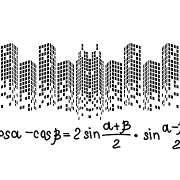 Artwork thumbnail, Geometric Math Design – Abstract Mathematics Symbol by Exclusive22