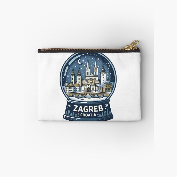 Item preview, Vintage Zagreb Snow Globe Travel Badge designed and sold by k3rstman1.