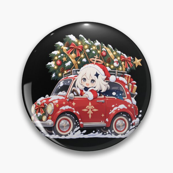Artikelvorschau, Paimon Genshin Impact Weihnachts-Chibi-Autobaum-Abenteuer entworfen und verkauft von reinazenka.