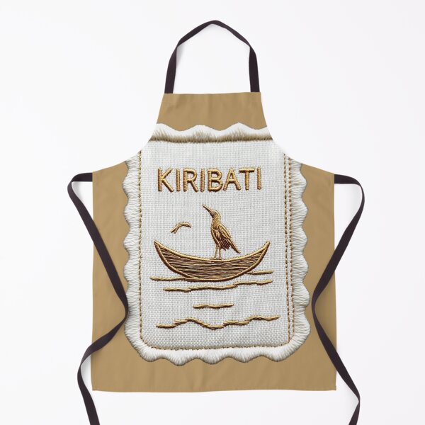 Item preview, Kiribati Frigatebird Embroidered Stamp Art designed and sold by tiigerdad.