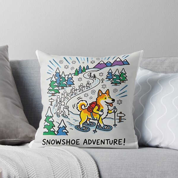 Item preview, Norwegian Buhund Snowshoe Hiking Guide designed and sold by PictoVibe.