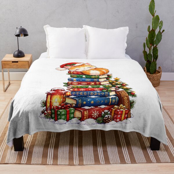Item preview, Cute Sleeping Cat Christmas designed and sold by QuiteOrbit.