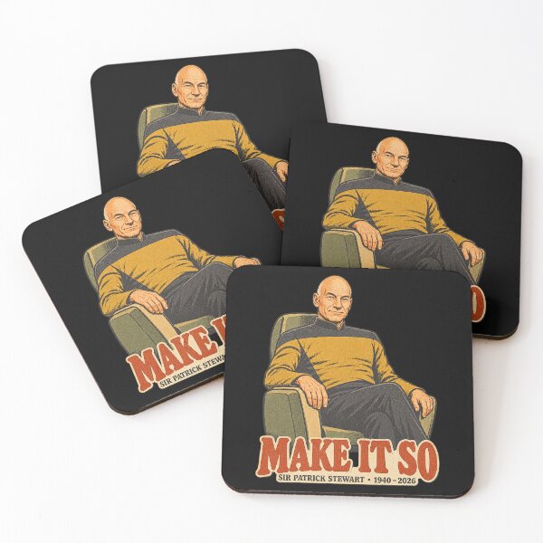 Item preview, Make It So – Sir Patrick Stewart 1940–2026 designed and sold by Pandaburba.
