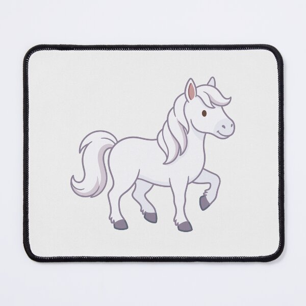 Item preview, Graceful White Horse Prancing with a Flowing Mane designed and sold by zan-mf.