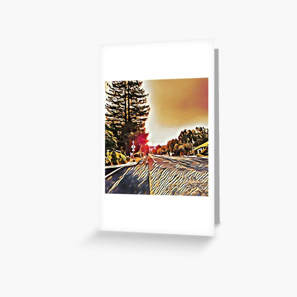 Arty sunrise Greeting Card