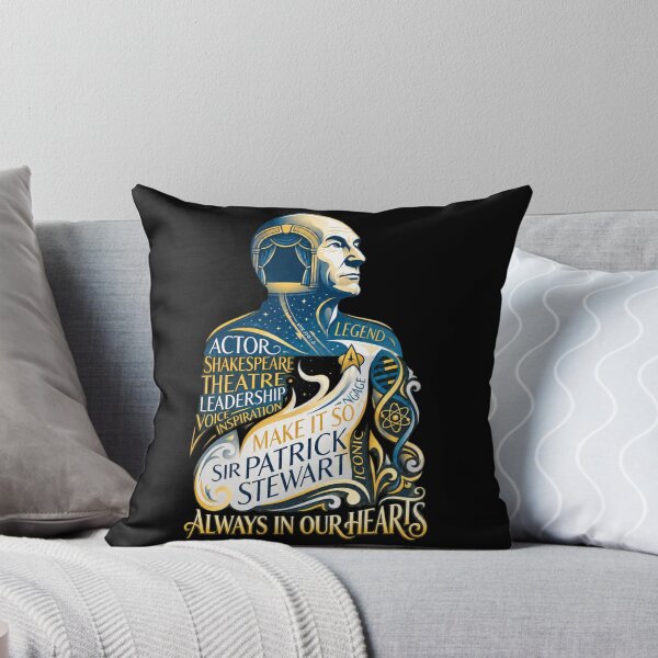 Item preview, Sir Patrick Stewart Actor Legend Inspirational Portrait designed and sold by OMITTEROMINOUS.