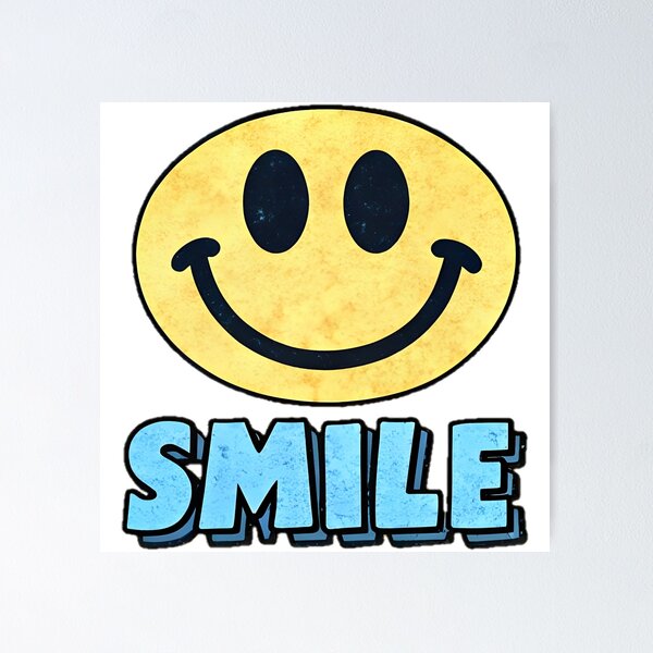 Item preview, Yellow Smiley With Blue Lettering designed and sold by Benjamin9461.