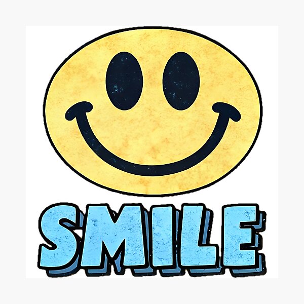 Item preview, Yellow Smiley With Blue Lettering designed and sold by Benjamin9461.