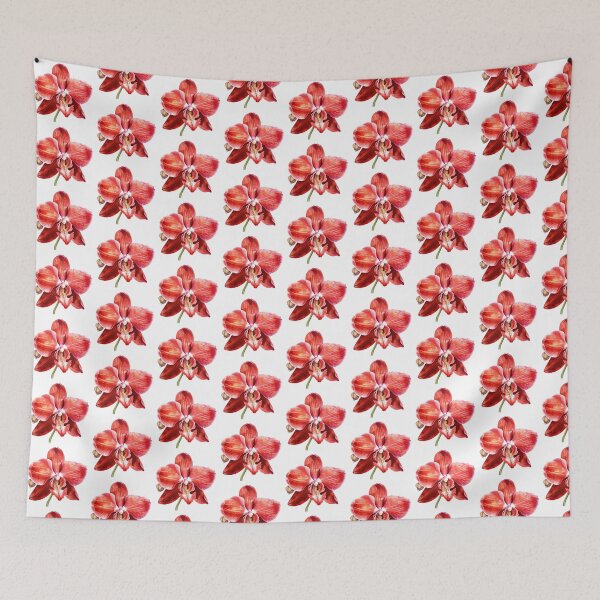 Item preview, Red Orchid | Elegant Botanical Floral Art designed and sold by Mandayartstudio.