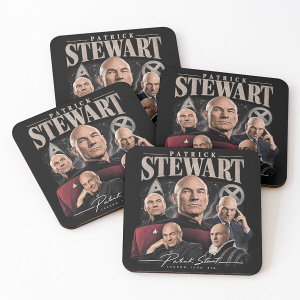 Item preview, Bald Space Captain Portrait Collage RIP Legend designed and sold by OMITTEROMINOUS.