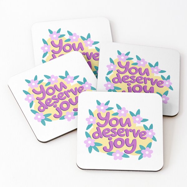 Item preview, You Deserve Joy Positive Affirmation Self Love Encouragement designed and sold by JonesFlora2025.