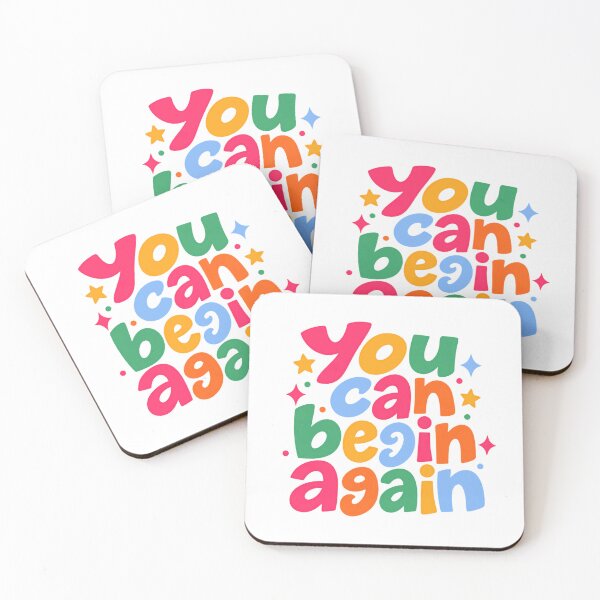 Item preview, You Can Begin Again Motivational Quote New Beginning Inspirational Fresh Start designed and sold by HumansStuck12.