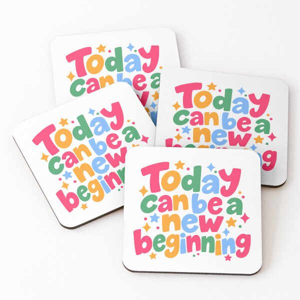 Item preview, Today Can Be A New Beginning Inspirational Motivational Positivity Fresh Start designed and sold by JonesFlora2025.