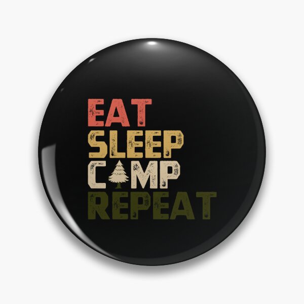 Item preview, Eat Sleep Camp Repeat Camping Lover Outdoor Explorer designed and sold by SundayOnComing.
