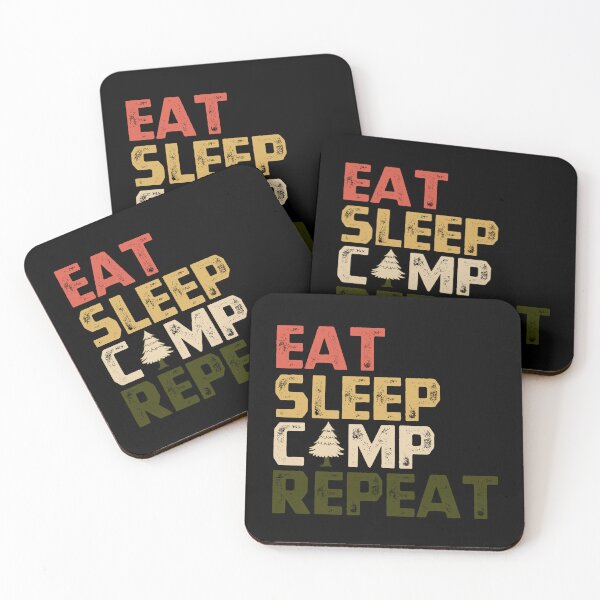 Item preview, Eat Sleep Camp Repeat Camping Lover Outdoor Explorer designed and sold by SundayOnComing.