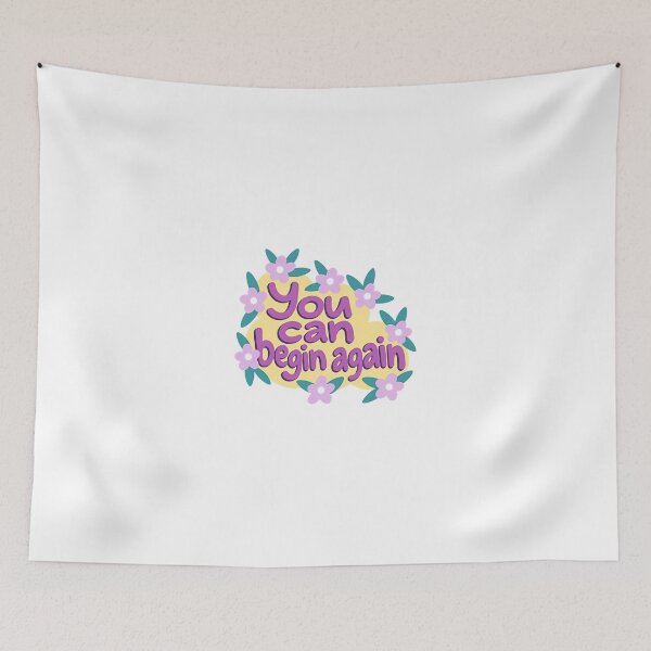 Item preview, You Can Begin Again Motivational Quote New Beginning Positive Inspiration designed and sold by JonesFlora2025.