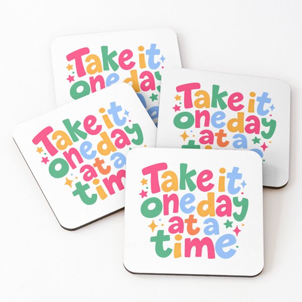 Item preview, Take It One Day At A Time Motivational Quote Inspirational Saying designed and sold by JonesFlora2025.