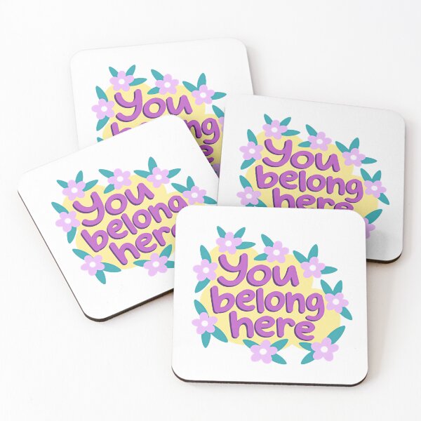Item preview, You Belong Here Positive Inclusivity Community Acceptance designed and sold by JonesFlora2025.