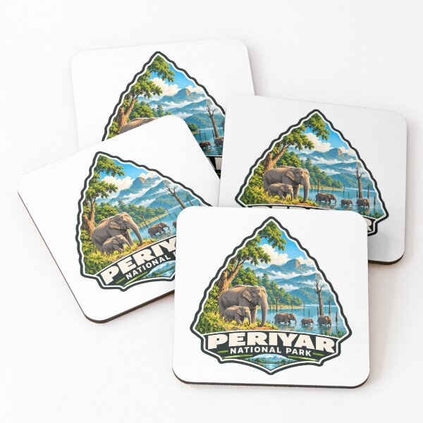 Item preview, Periyar National Park Elephants India Wildlife Travel Souvenir designed and sold by ManilStuck237.