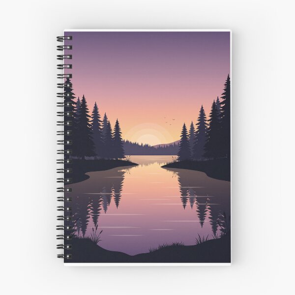 Item preview,  Pine Forest Lake Sunset - Twilight Reflections designed and sold by PBSMondo.