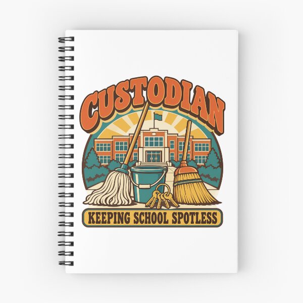 Item preview, Custodian Gift - Keeping School Spotless designed and sold by RedRubyBubble.