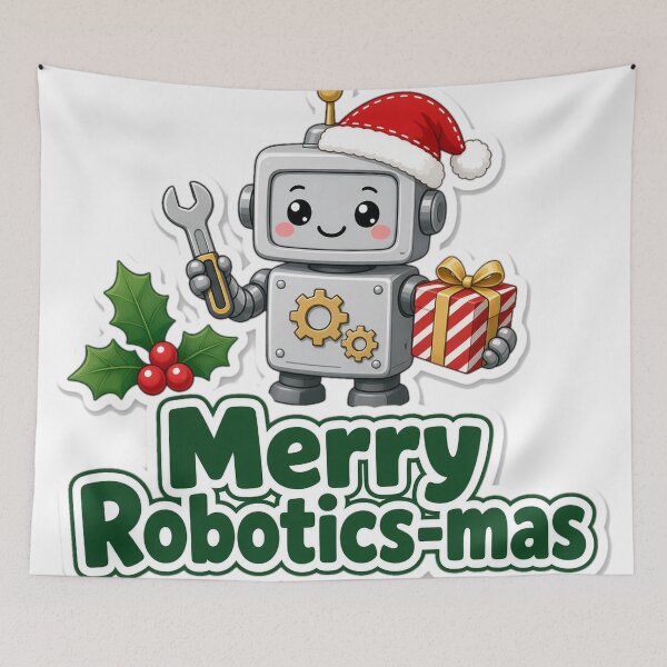 Item preview, Robotics Christmas Merry Robotics-mas Gift designed and sold by Soft Merch.