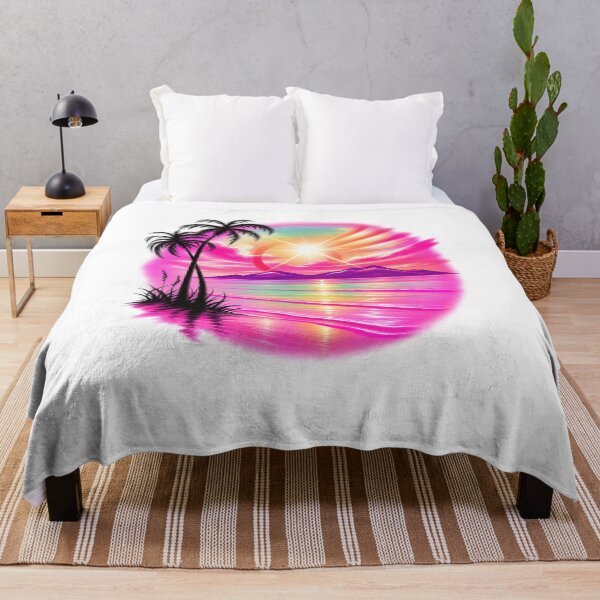 Item preview, Vintage Y2K Airbrush Beach Sunset designed and sold by zuno-snax.