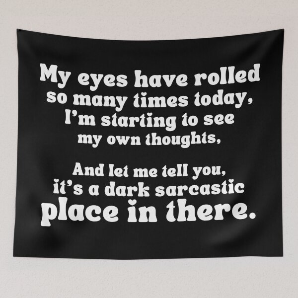 Item preview, My Eyes Have Rolled So Many Times Today – Funny Sarcastic Retro Typography T-Shirt for Women and Sarcasm Lovers designed and sold by Teetreasure2.