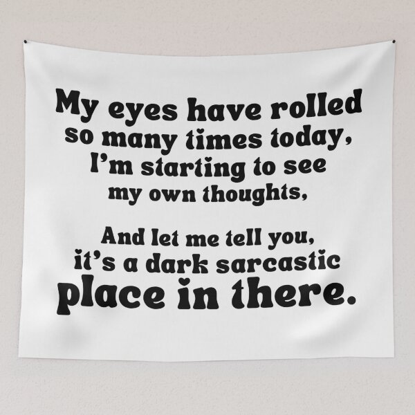 Item preview, My Eyes Have Rolled So Many Times Today – Funny Sarcastic Retro Typography T-Shirt for Women and Sarcasm Lovers designed and sold by Teetreasure2.