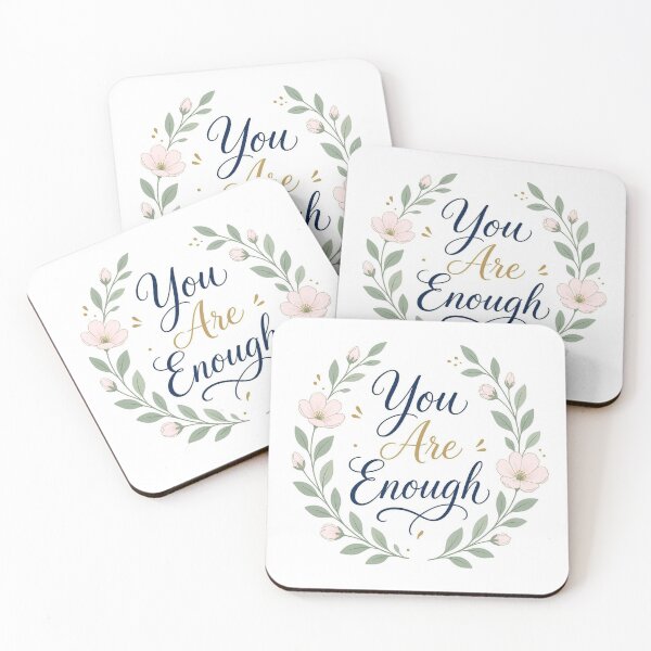Item preview, You Are Enough Floral designed and sold by wakluz90.