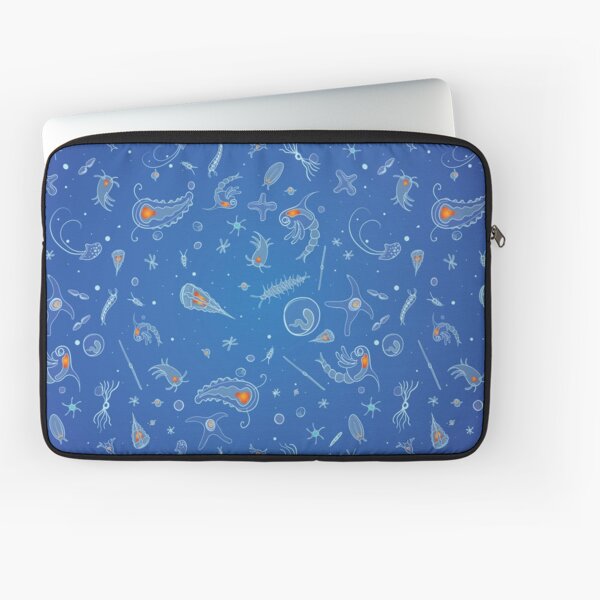 Item preview, Black, Blue, and Red Nautical Bioluminescent Plankton Pattern designed and sold by Inklingsofgrace.