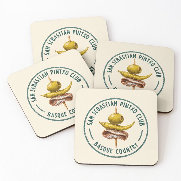 Item preview, San Sebastian Pintxo Club – Basque Gilda Skewer Vintage Food Design designed and sold by Globalcitytees.