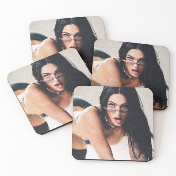Item preview, Megan Fox glasses and tattoos (fan art) designed and sold by PopCultureAndStuff.