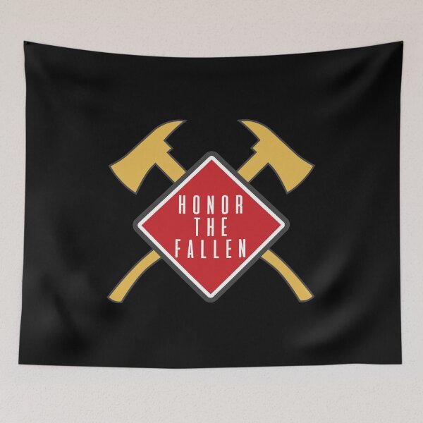 Item preview, Fire Fighters Honour the Fallen Red Line Axes designed and sold by Bronby.