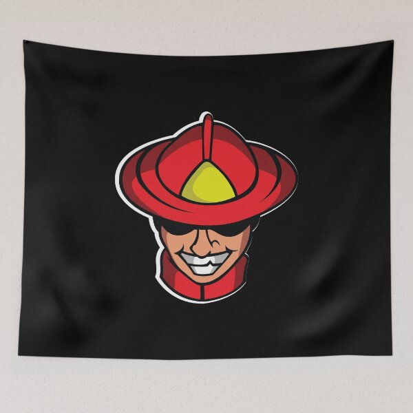 Item preview, Firefighter Firemen Red Helmet Hero designed and sold by Bronby.