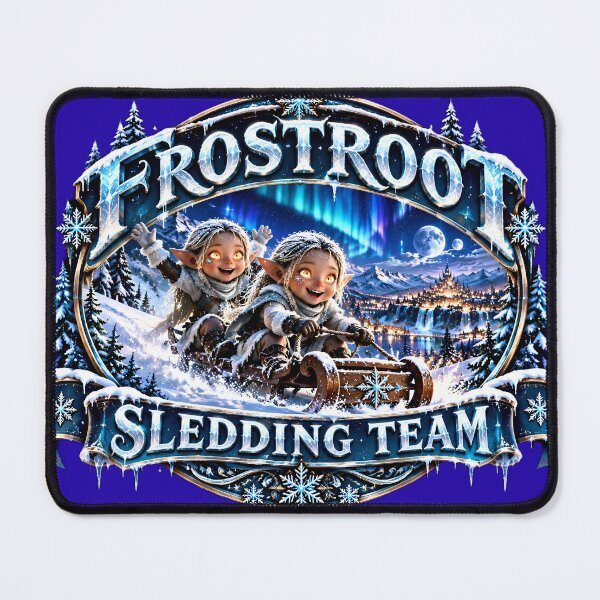 Item preview, Frostroot Sledding Team designed and sold by Elyria Souvenirs and Gifts.