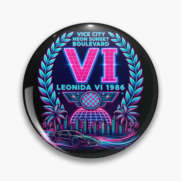 Artikelvorschau, Vice Neon City Boulevard - Leonida VI 1986 entworfen und verkauft von DanaPatpar.
